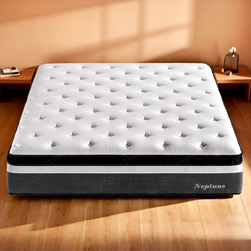 Suppliers-Microfiber-Quilted-Waterproof-Mattress-Cover-Breathable-Hypoallergenic-Protector-Knitted-Bed-Mat-Home