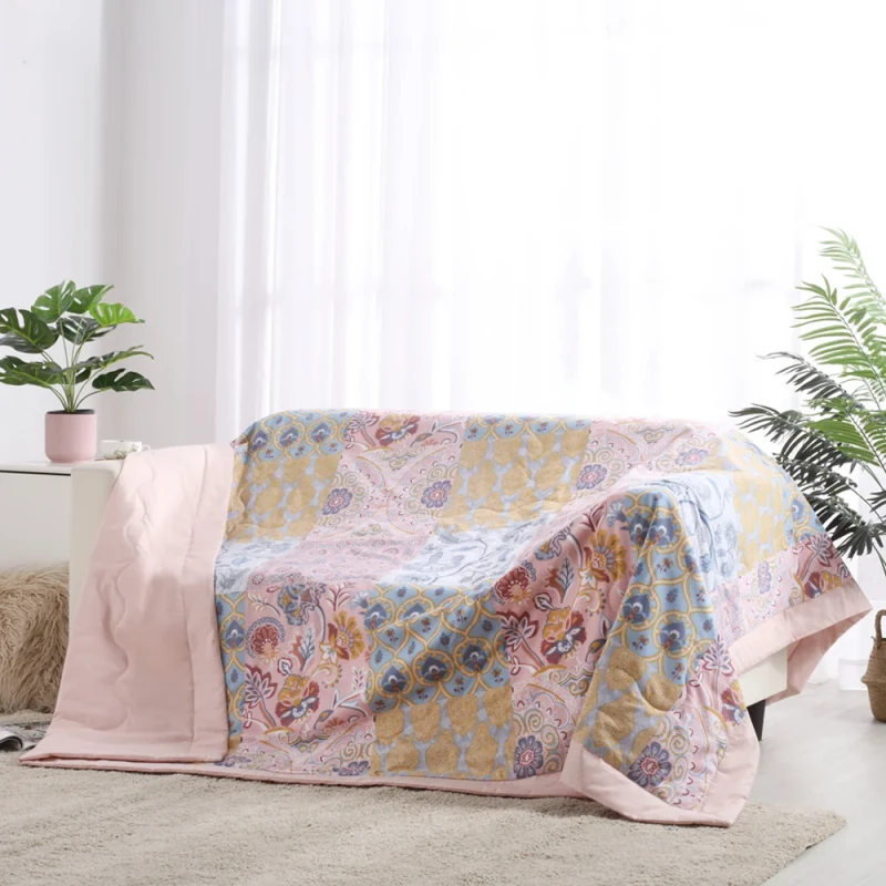 Support-OEM-ODM-Service-Tight-Stylish-Stitching-Fluffy-Ultra-Soft-Summer-Cotton-Printed-Queen-Size-Quilts