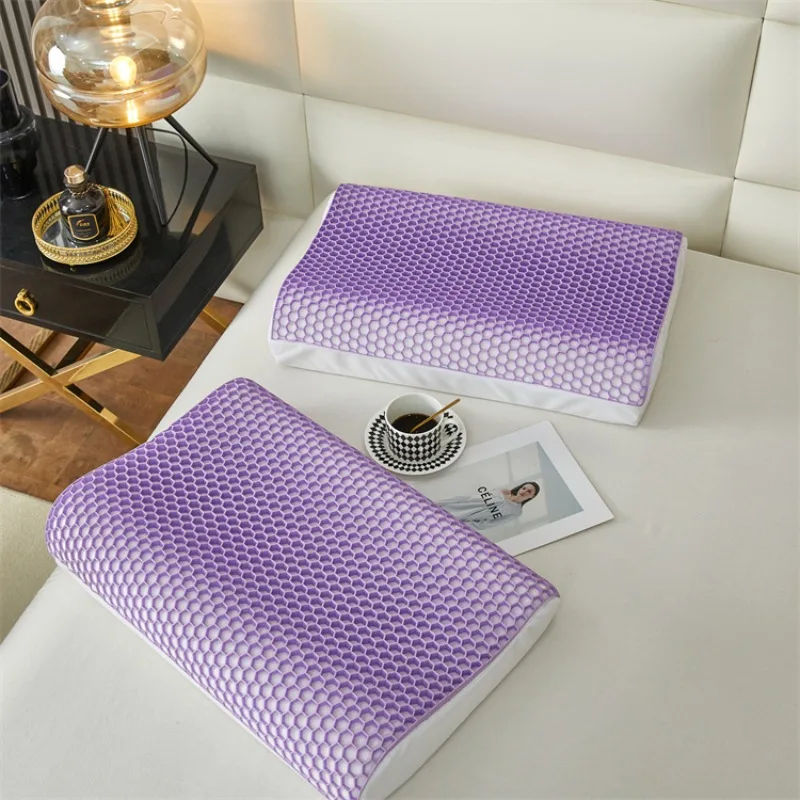 TPE-Latex-Elastic-Composite-Pillow-Soft-Neck-Side-Sleep-Breathable-Rectangle-Cervical-Support-Customizable