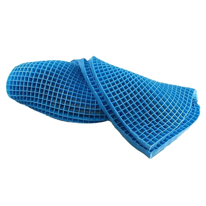 TPE-Silicone-Mattress-Topper-Breathable-Easy-Wash-Cooling-Gel-Gird-Mattress-Topper-Hospital-Purple-Mattress-Topper-Roll-up