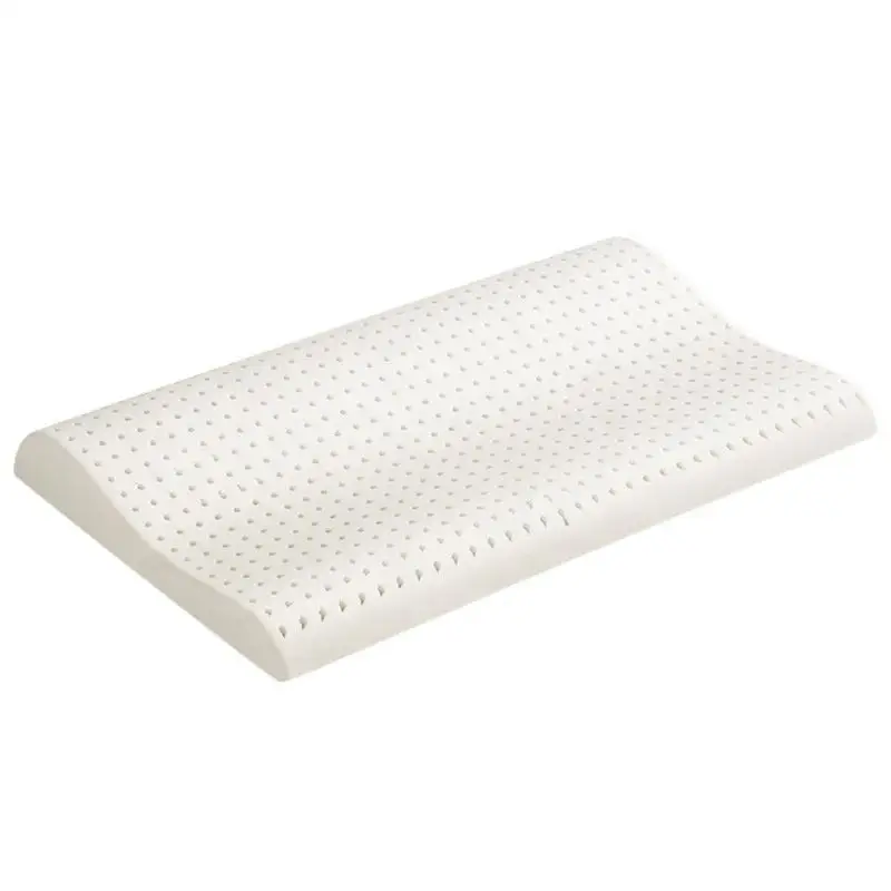 Talalay-Latex-Foam-Pillow-Mid-loft-Medium-Cotton-Cover-Queen-Organic-Latex-100-Natural-Latex-Pillow