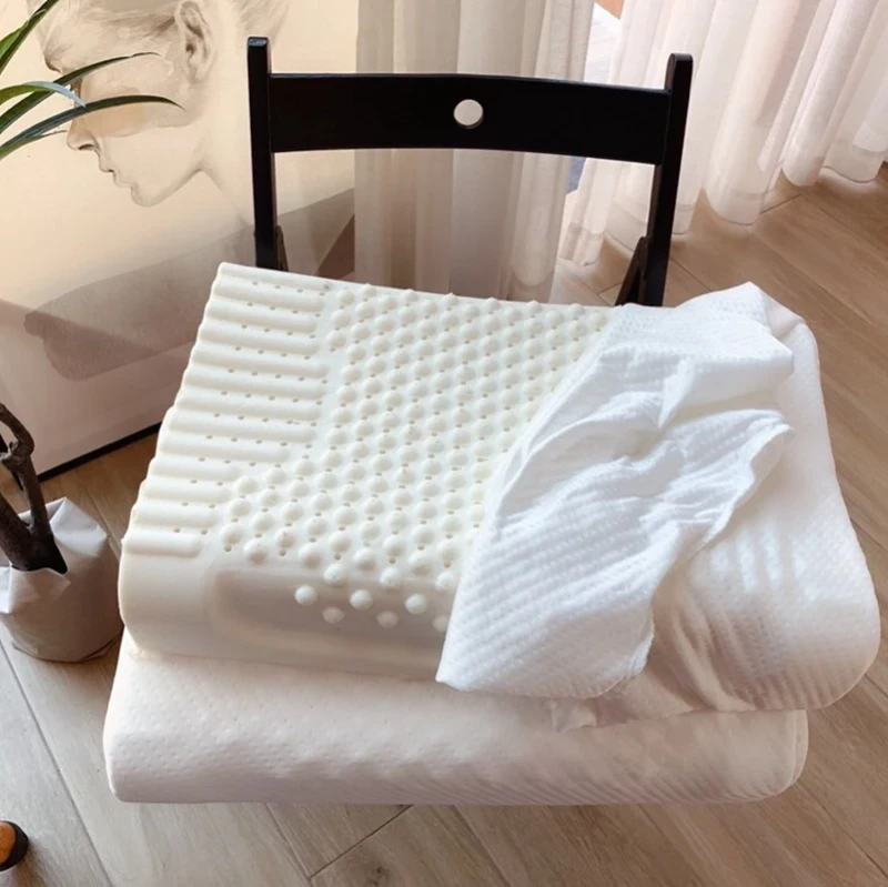 Thai-Natural-Latex-Pillow-Curved-High-and-Low-Particle-Massage-Latex-Pillow-Core