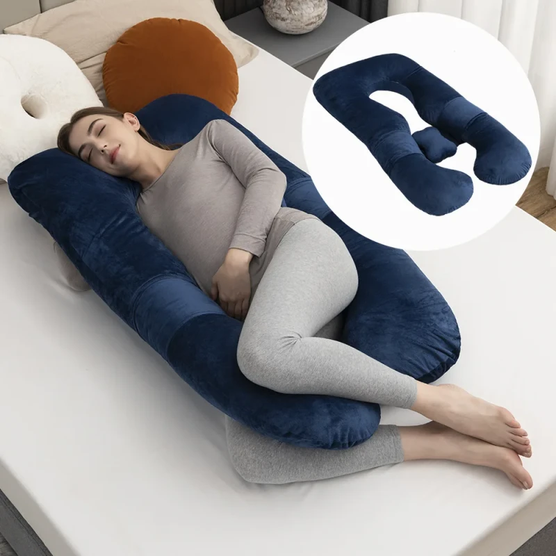 The-Latest-Design-Can-Be-Disassembled-and-Washed-Velvet-U-shaped-Maternity-Pillow-Pregnancy-Pillow