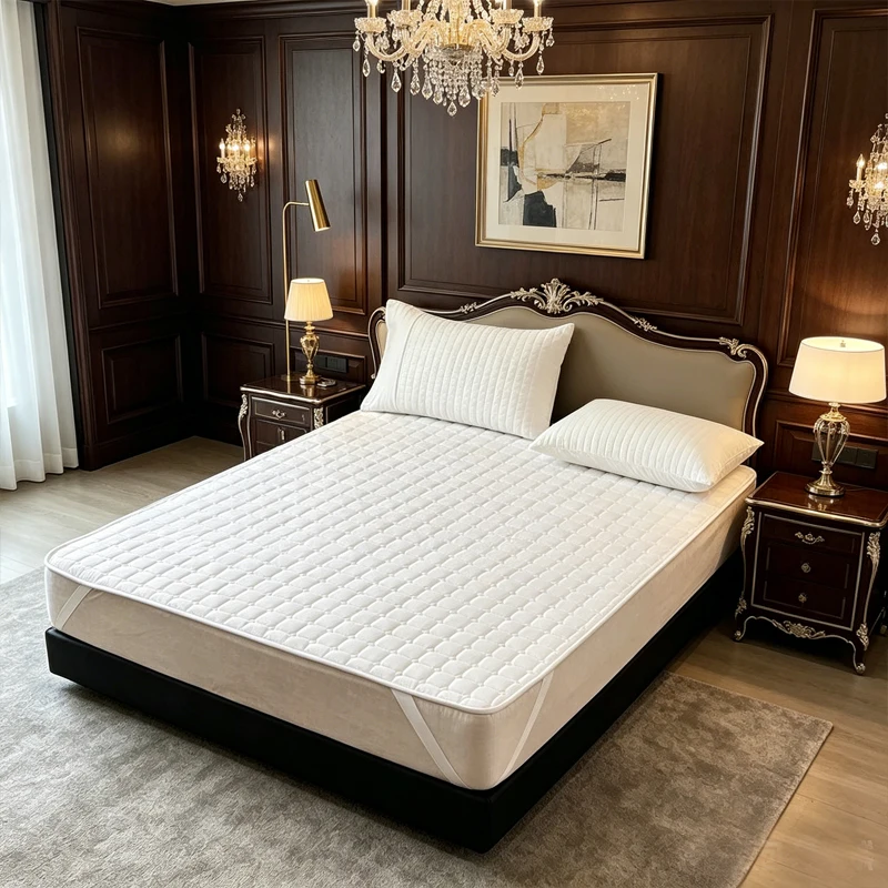 Thick-Non-Slip-Waterproof-Breathable-Mattress-Protector-Fitted-Cover-for-Hotel-Guesthouse-Home-Use-Bed-Hygiene
