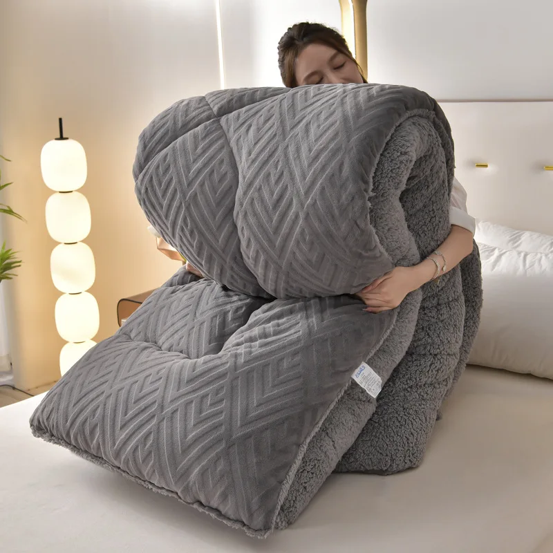 Thick-Warm-Solid-Color-Double-Sided-Velvet-Baby-Milk-Fleece-Modern-All-Season-Duvet-Cover-Quilt