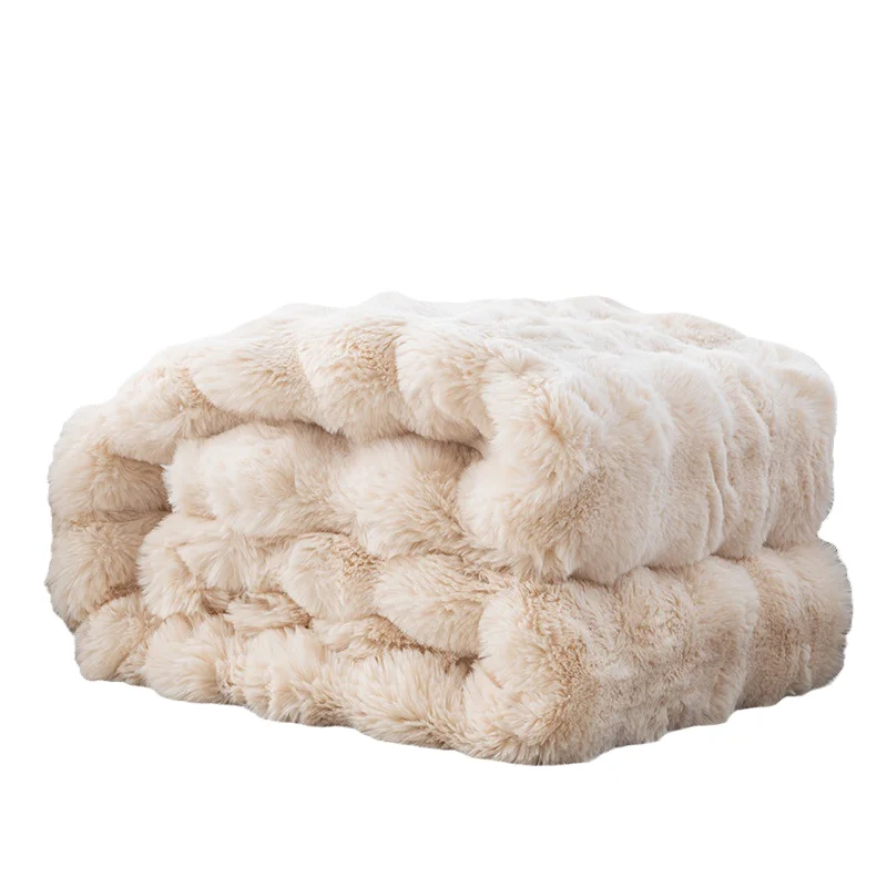 Thickened-Fleece-Fuzzy-Custom-Raschel-Blanket-Solid-Knitted-Big-Size-Four-Seasons-Warm-Single-Blanket