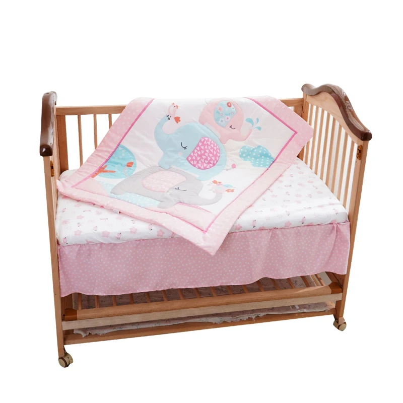 Three-Piece-Baby-Bedding-Set-Skin-Friendly-and-Hand-Washable-Dust-Proof-and-Dirty-Proof-Bed-Cover-for-Newborns