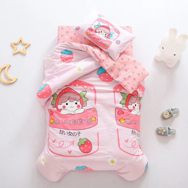 Three-Piece-Pure-Cotton-Bedding-Set-Specially-Designed-for-Kindergartens-Printed-and-Soft-Bedding-Set