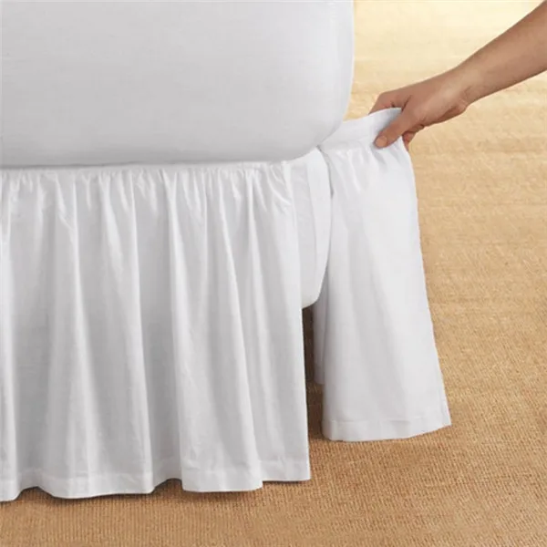 Top-Quality-Hotel-home-Cotton-Bed-Skirt-with-Fitted-Sheet