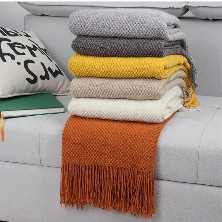 Top-Quality-Super-Soft-Warm-Design-Colors-Breathe-Textured-Home-Decor-Acrylic-Knitted-Throw-Blankets-With-Tassel-1