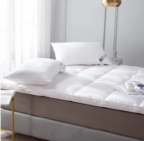 Top-Selling-Luxury-Polyester-Hotel-Bed-Mattress-Topper-Pad-Hypoallergenic-Waterproof-Eco-Friendly-Machine-Washable