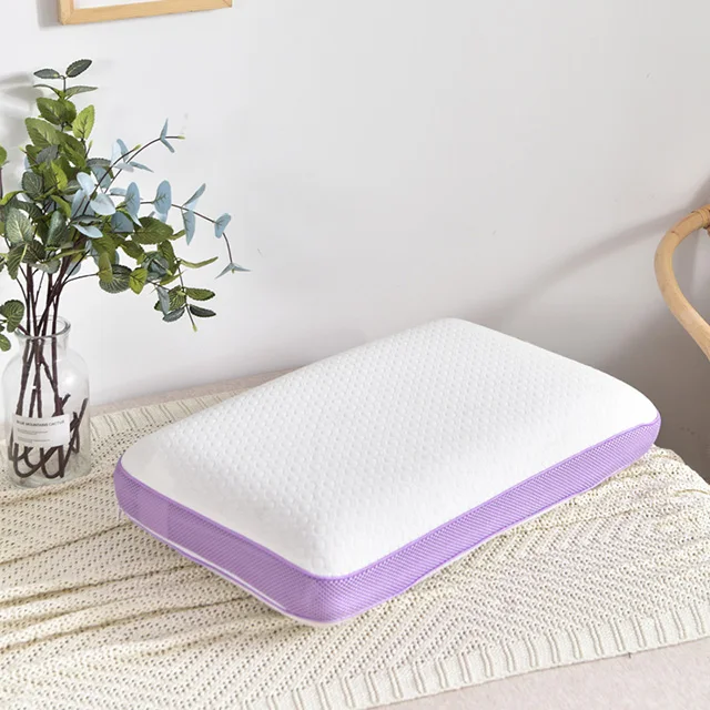 Traditional-Shape-Memory-Foam-Pillow-With-Lavender