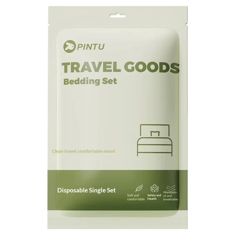 Travel-Bedding-Set-Disposable-4PCS-Disposable-Travel-Bed-Se