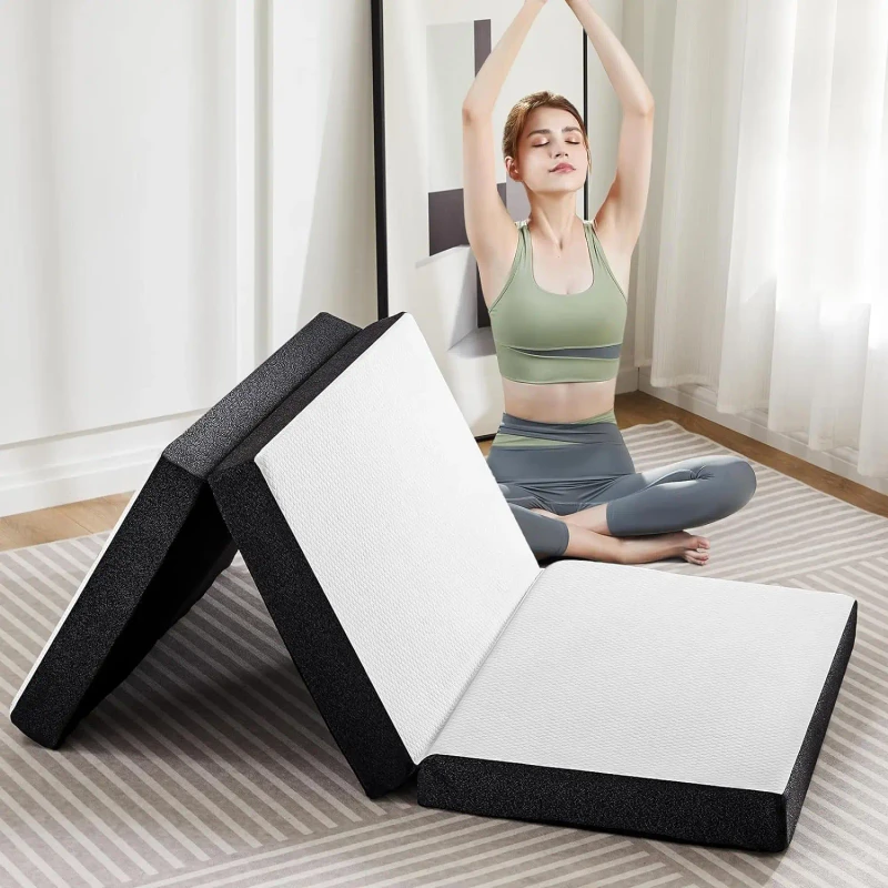 Tri-fold-Memory-Foam-Mattress-4-Inch-Portable-Floor-Bed-Foldable-Mat-for-Kids-and-Adults-Collapsible-and-Washable-Cover