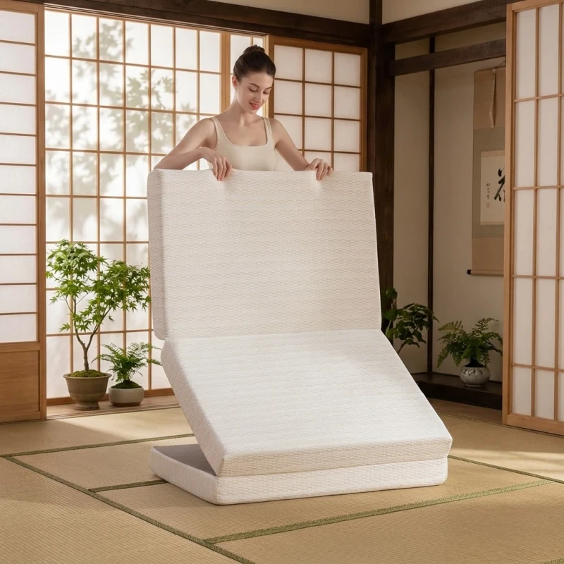 Tri-fold-Memory-Foam-Mattress-Full-Size-Eco-Friendly-Modern-Medium-Firm-Bedroom-School-Hotel-Use-Portable-Floor-Bed-Mat