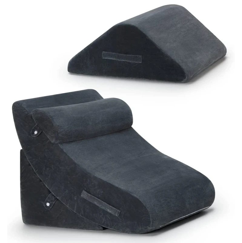 Triangle-Anti-Snoring-Folding-Body-Position-Orthopedic-Reading-Back-Pillow-Bed-Wedge-Pillow-for-Back-and-Leg