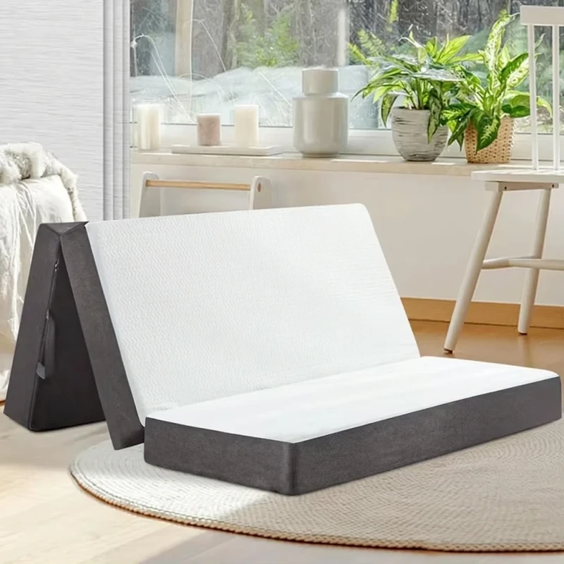 Trifold-Memory-Foam-Mattress-Foldable-Floor-Bed-with-Washable-Cover-Portable-Guest-Bed-and-Folding-Sofa-Mattress