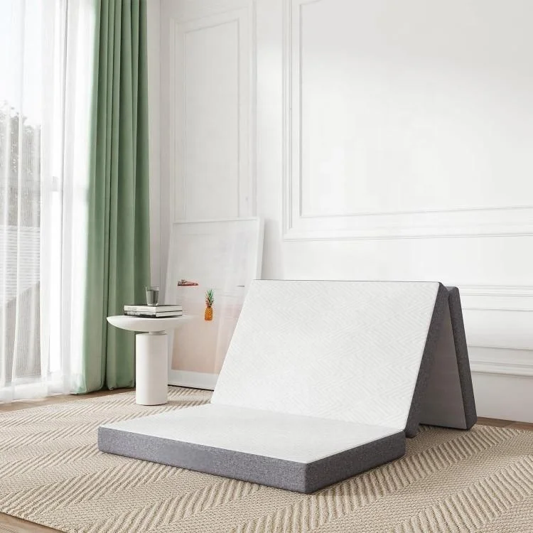 Triple-Fold-Mattress-Single-Bed-Memory-Foam-Mattress-Portable-Mattress-with-Washable-Cover-for-Yoga-Camping-RV-Non-slip-Bottom