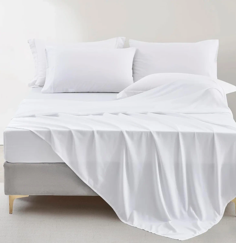 Twin-Full-Queen-King-Sheet-Pillowcase-Sets-Bed-Sheets-White-King-Size-Bedding-Set-Hotel-Linen