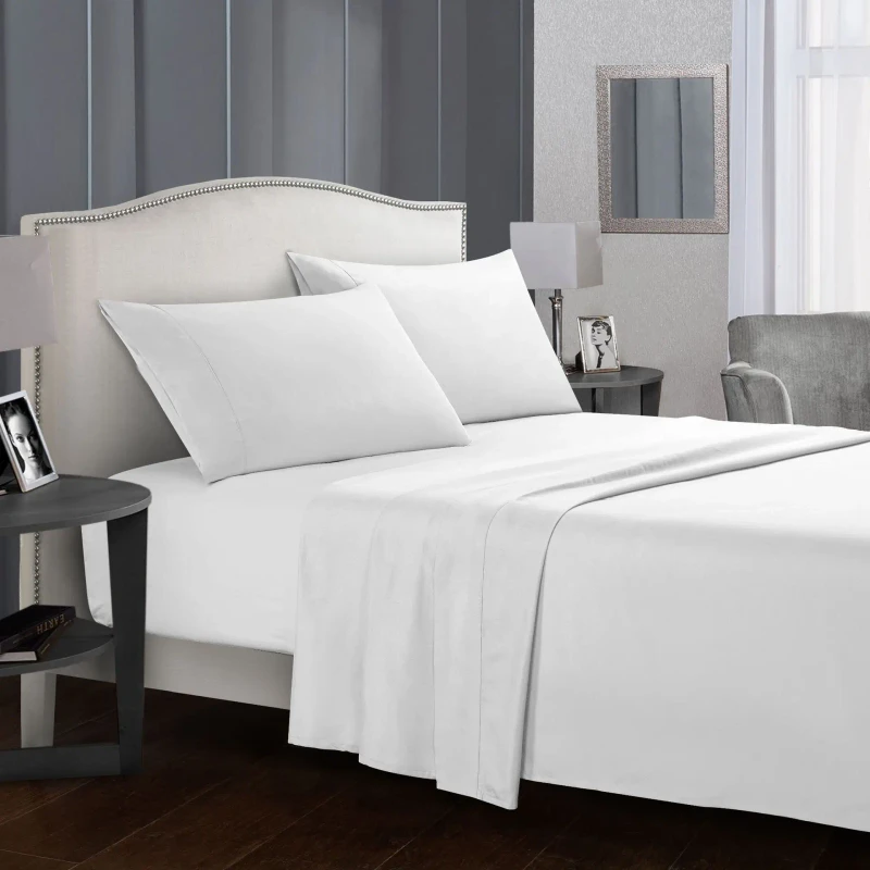 Twin-Full-Queen-King-Sheet-Pillowcase-Sets-Cotton-Bed-Sheets-White-King-Size-Bedding-Set-Hotel-Linen