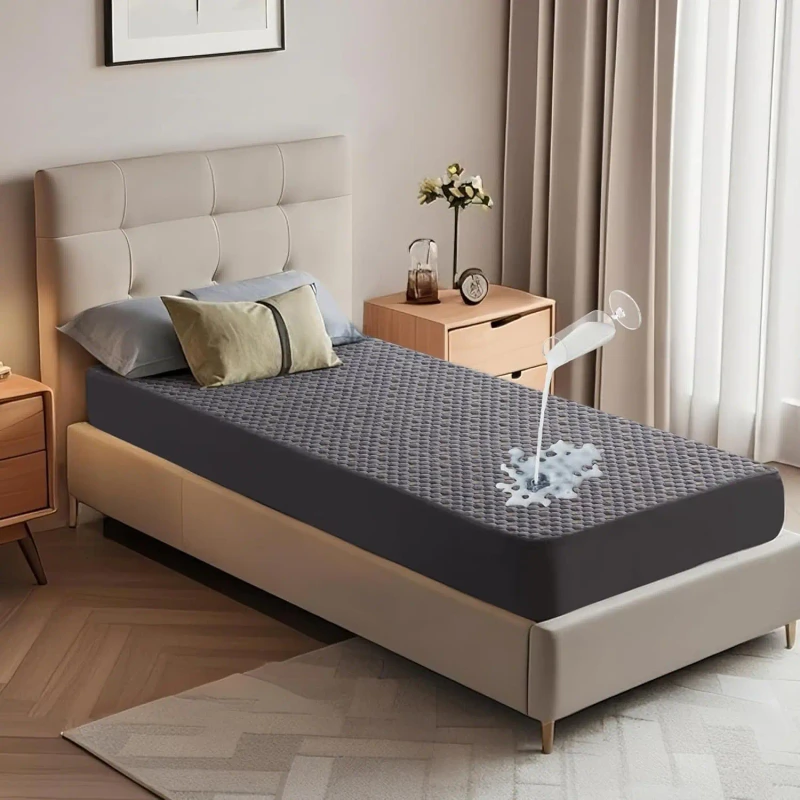 Twin-XL-Size-3D-Air-Fabric-Breathable-Bed-Mattress-Cover-Mattress-Pad-Waterproof-Mattress-Protector-for-College-Dorm