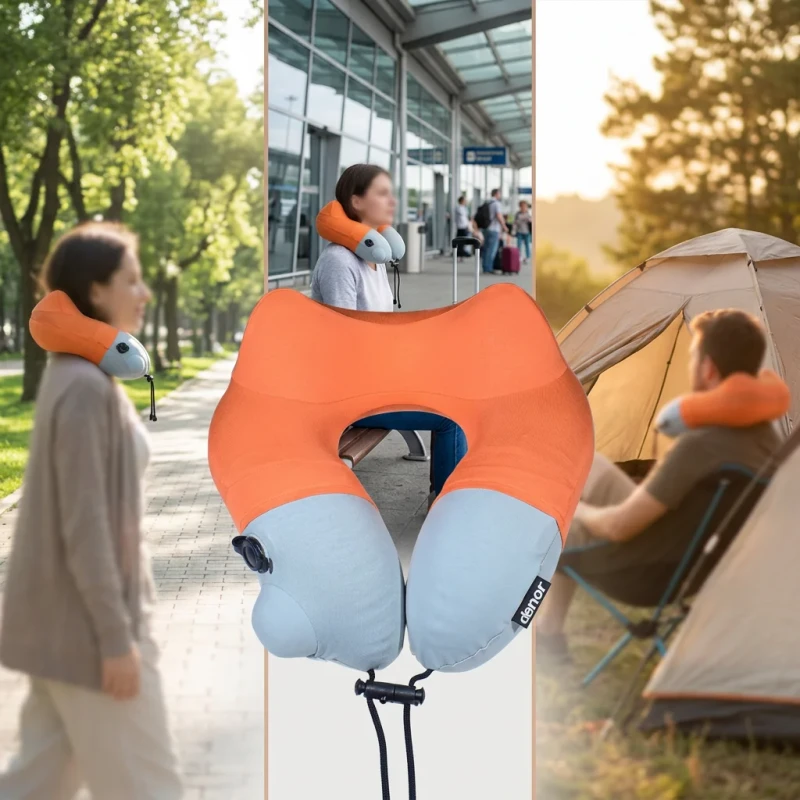 Two-tone-U-shaped-Air-Filled-Travel-Neck-Pillow-Miru-Cotton-Cover-Adjustable-Portable-Eco-Friendly-Washable-Air-permeable-Folded