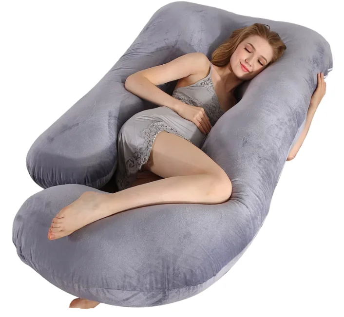 U-Shape-Cooling-Full-Body-Pillow-for-Adults-Soft-Memory-Foam-Maternity-Pillows-Memory-Comfortable-Sleep-Pregnancy-for-Sleeping
