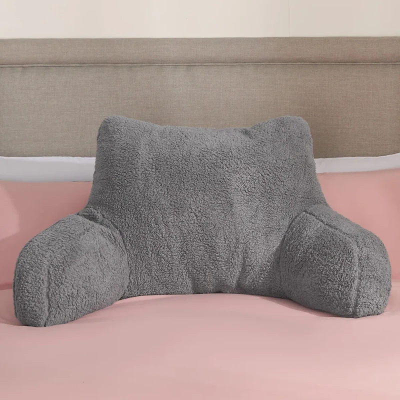 U-Shape-Foam-Lumbar-Support-Back-Rest-Pillow-for-Sitting-up-in-Bed-Reading-Pillow-with-Removable-Cover