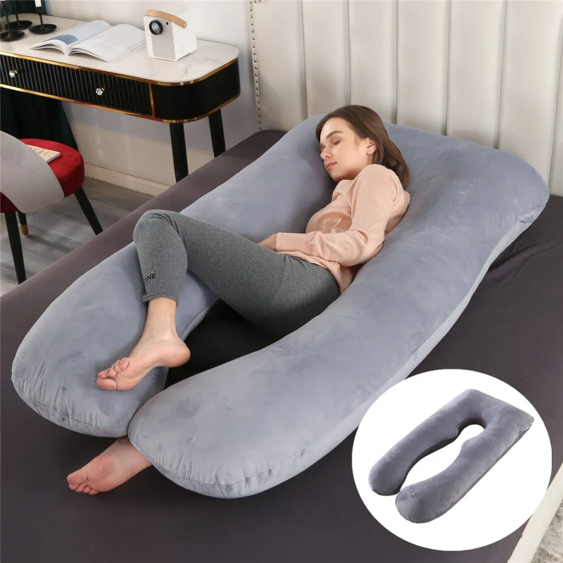 U-Shape-Full-Body-Pregnancy-Pillow-Maternity-Sleeping-Pillow-for-Pregnant-Women-Cotton-Support-Belly-Back-Hip-Pain
