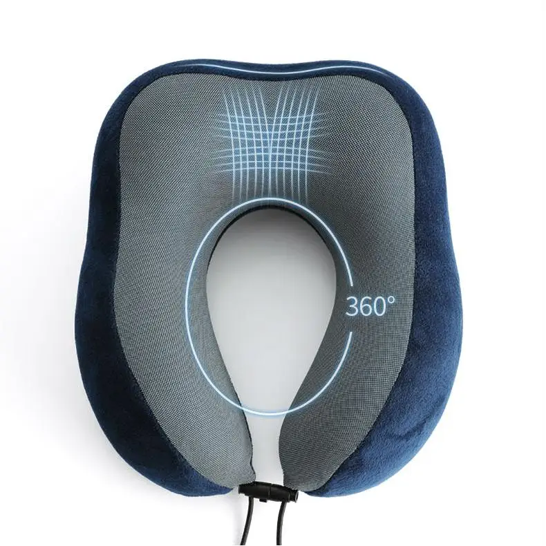 U-Shape-Neck-Support-Memory-Foam-Travel-Pillow-with-Solid-Pattern-Eye-Mask-Earplugs-Set