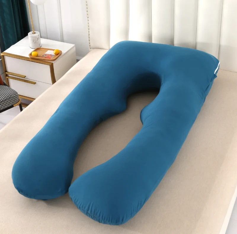 U-Shaped-Full-Body-Maternity-Pillow-Knitted-Pregnancy-Pillow