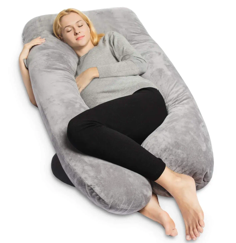 U-Shaped-Full-Body-Pillow-for-Sleeping-Support-Removable-Washable-Cover-Full-Body-Maternity-Support-for-Belly-Back-and-Legs