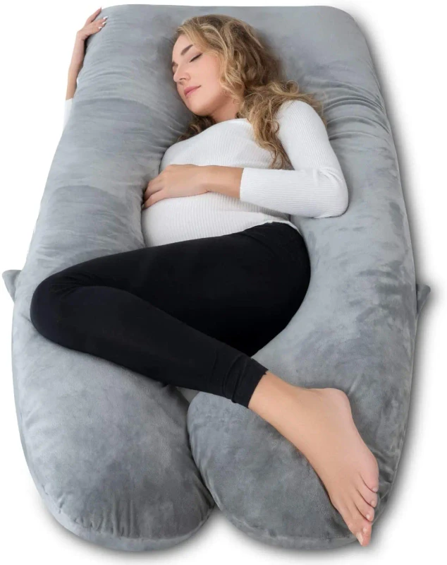 U-Shaped-Full-Pregnancy-Body-Pillow-with-Machine-Washable-Velvet-Cover