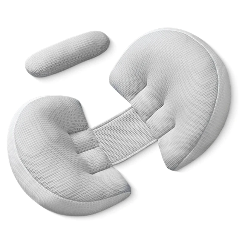 U-Shaped-Maternity-Pillow-Soft-Breathable-Cool-Comfort-Removable-Cover-Lightweight-0-0.5kg-Relieves-Back-Pain-Abdomen-Support