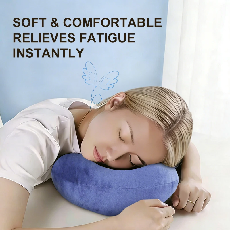 U-Shaped-Memory-Foam-Portable-Travel-Pillow-for-Neck-Cervical-Spine-Support-and-Nap