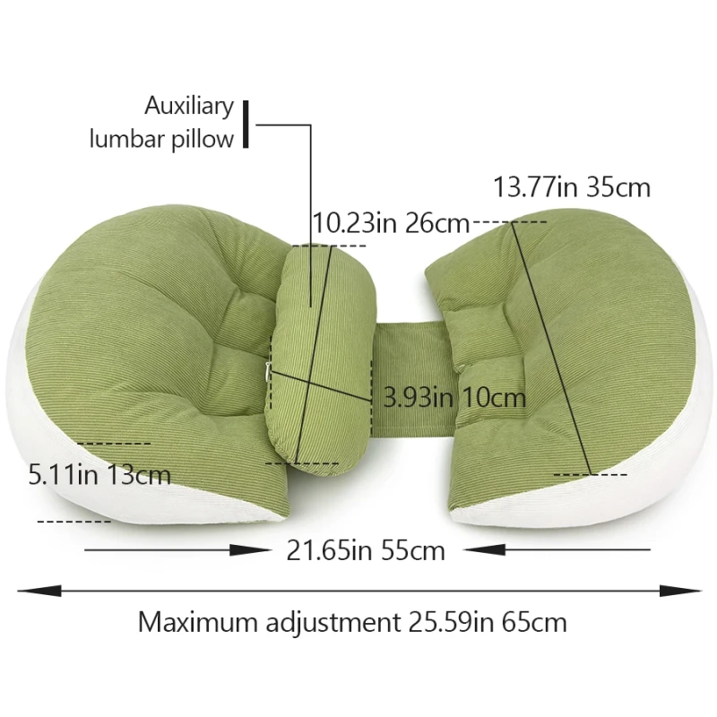 U-Shaped-Washable-Maternity-Pillow-for-Pregnant-Women-Soft-100-Polyester-Body-Pillow-for-Back-Support-Side-Sleeping-Belly-Waist