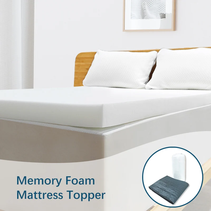 USA-Local-Warehouse-Memory-Foam-Mattress-Topper-Ventilated-Soft-Mattress-Pad-Bed-Topper-With-Removable-Cover
