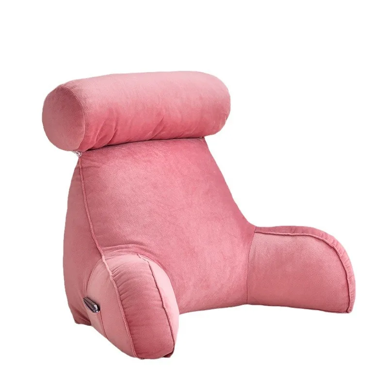 USB-Battery-Powered-Graphene-Flame-Retardant-Electric-Heated-Ergonomic-Back-Pillow-with-Lumbar-Support-for-Reading-Bed-Rest