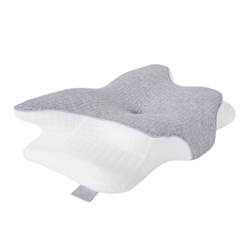Ultra-Comfortable-Orthopedic-Memory-Foam-Bed-Pillow-Adjustable-Cervical-Contour-Ergonomic-Side-Geometric-Neck-Cool-Pain-Relief