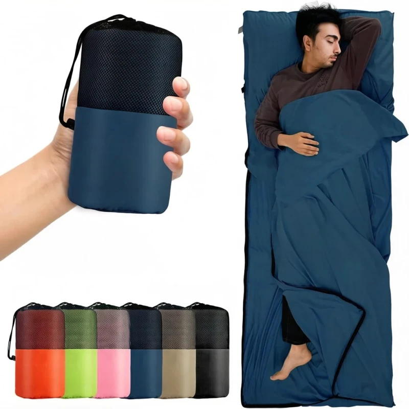 Ultra-Lightweight-and-Portable-Polyester-Sleeping-Bag-Liner-Travel-Sheets-Backpacking-Camping