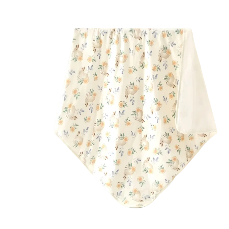Ultra-Soft-Baby-Blanket-with-Adorable-Bunny-and-Floral-Prints-for-Newborn-Snuggling-Kids-Bedding