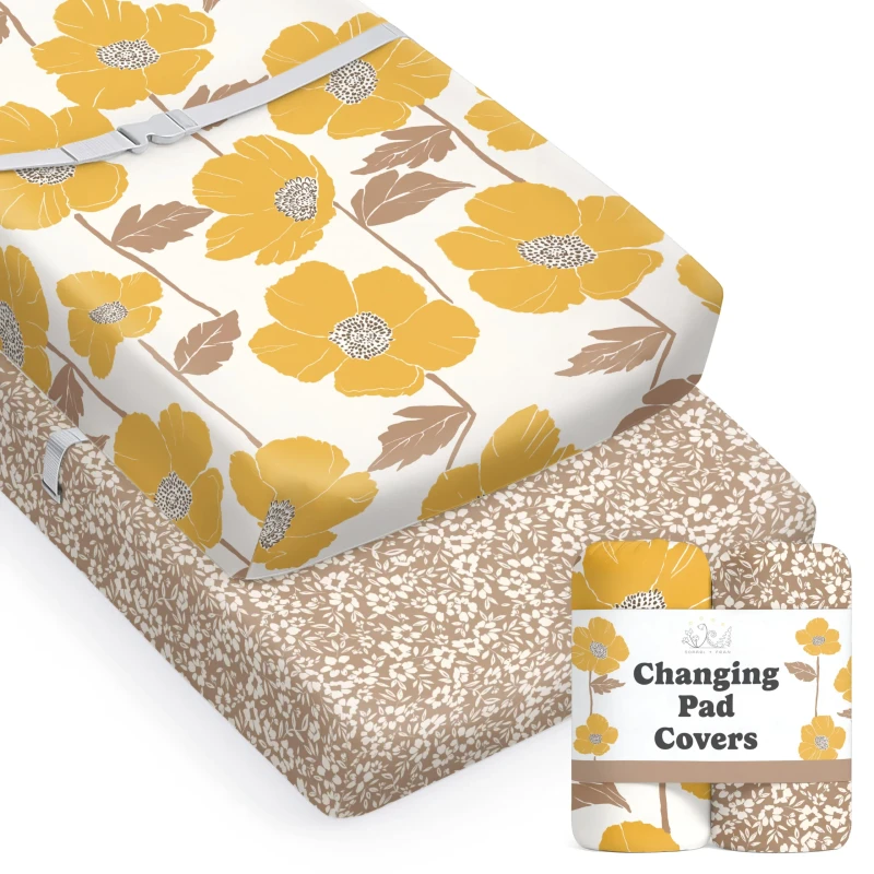Ultra-Soft-Breathable-Diaper-Changing-Table-Cover-for-Baby-Boys-Girls-Neutral-Fitted-Changing-Pad-Sheets