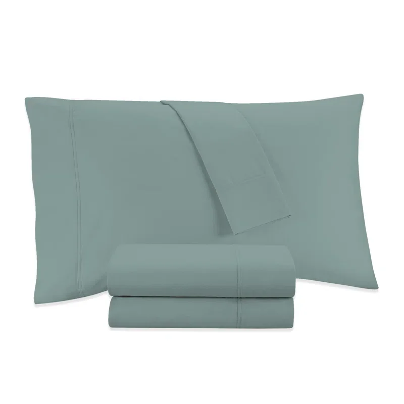 Ultra-Soft-Silky-800TC-Rich-Cotton-Blend-Wrinkle-Resistant-Bedding-Sheet-Set-Fitted-Sheet-Flat-Sheet-with-2-Pillowcases