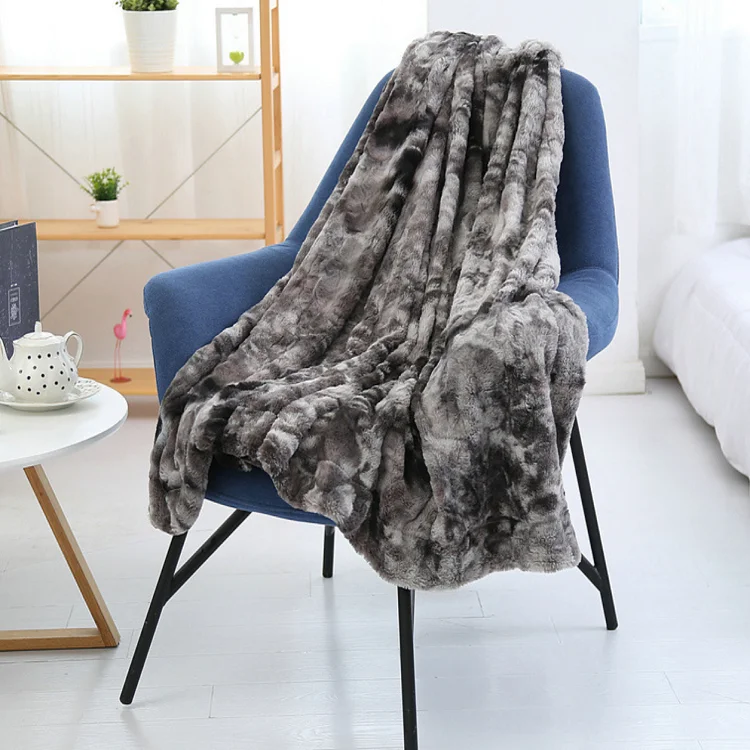 Ultra-plush-Cozy-Reversible-Ruched-Textured-Ribbed-Faux-Rabbit-Fur-Throw-Double-Sided-Bubble-Jacquard-Faux-Fur-Blanket-Knitted