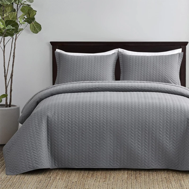 Ultrasonic-Eco-Friendly-American-Style-Light-Coverlet-All-Season-3-Piece-King-Size-Bed-Cover-Set-Bedspread-Quilt