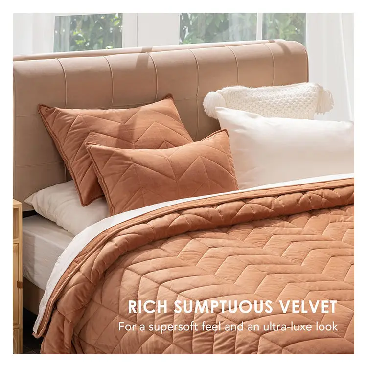 Unique-Stitches-Pattern-Lightweight-Quilting-Bedspread-Soft-King-Quilt-Set-for-All-Seasons