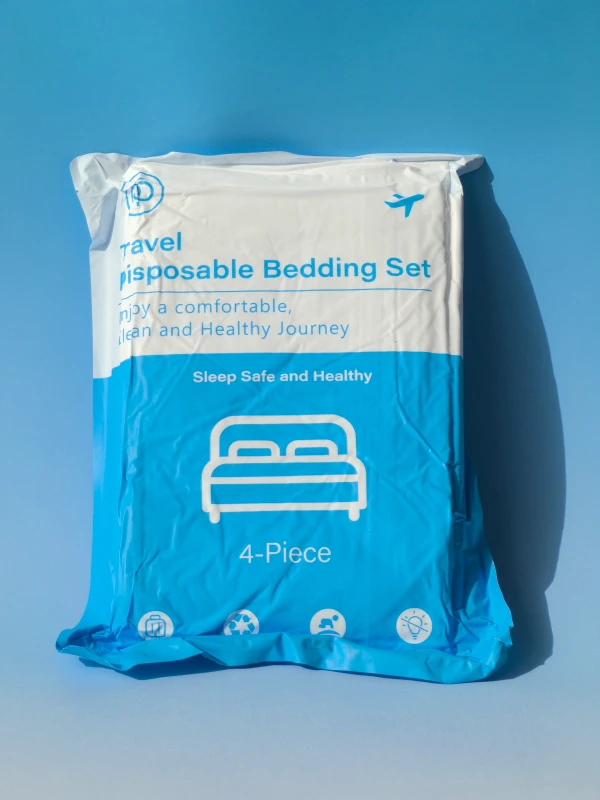 Vacuum-Packed-Nonwoven-Disposable-4-Piece-Fitted-Bed-Sheet-Set-Portable-for-Hospital-Hotel-Travel-Use-Soft-Dust-Resistant