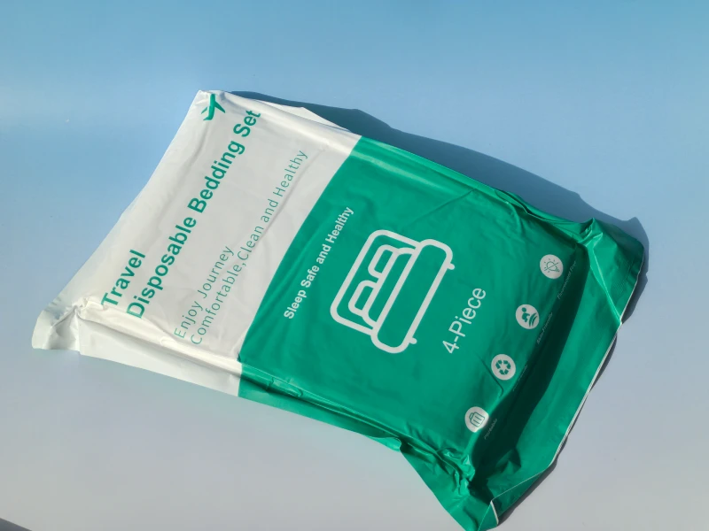 Vacuum-Packed-Nonwoven-Disposable-4-Piece-Fitted-Bed-Sheet-Set-Portable-for-Hotel-Travel-Use-Dust-Resistant-Eco-Friendly-Healthy