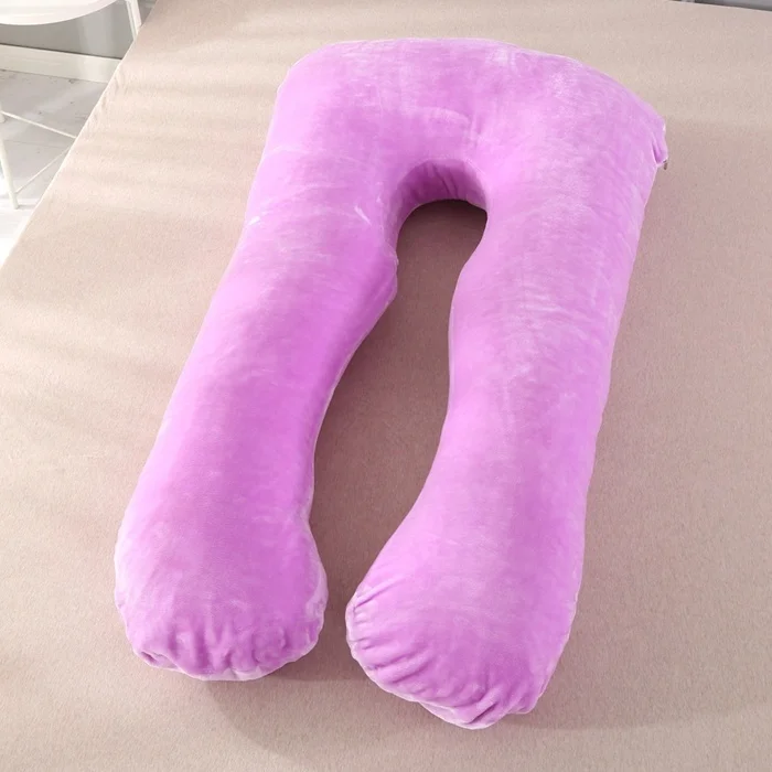 Velvet-Pregnancy-Body-Pillows-U-Shape-Full-Body-Pillow-Soft-for-Sleeping