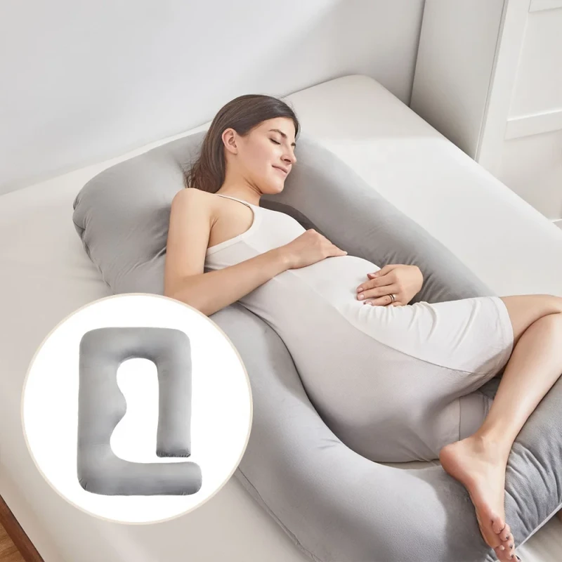 Velvet-Washable-U-Shaped-Maternity-Woman-Pregnancy-Pillow-Full-Body-HOLLOW-FIBER-Filling-Soft-and-Comfortable-for-Pregnant-Women